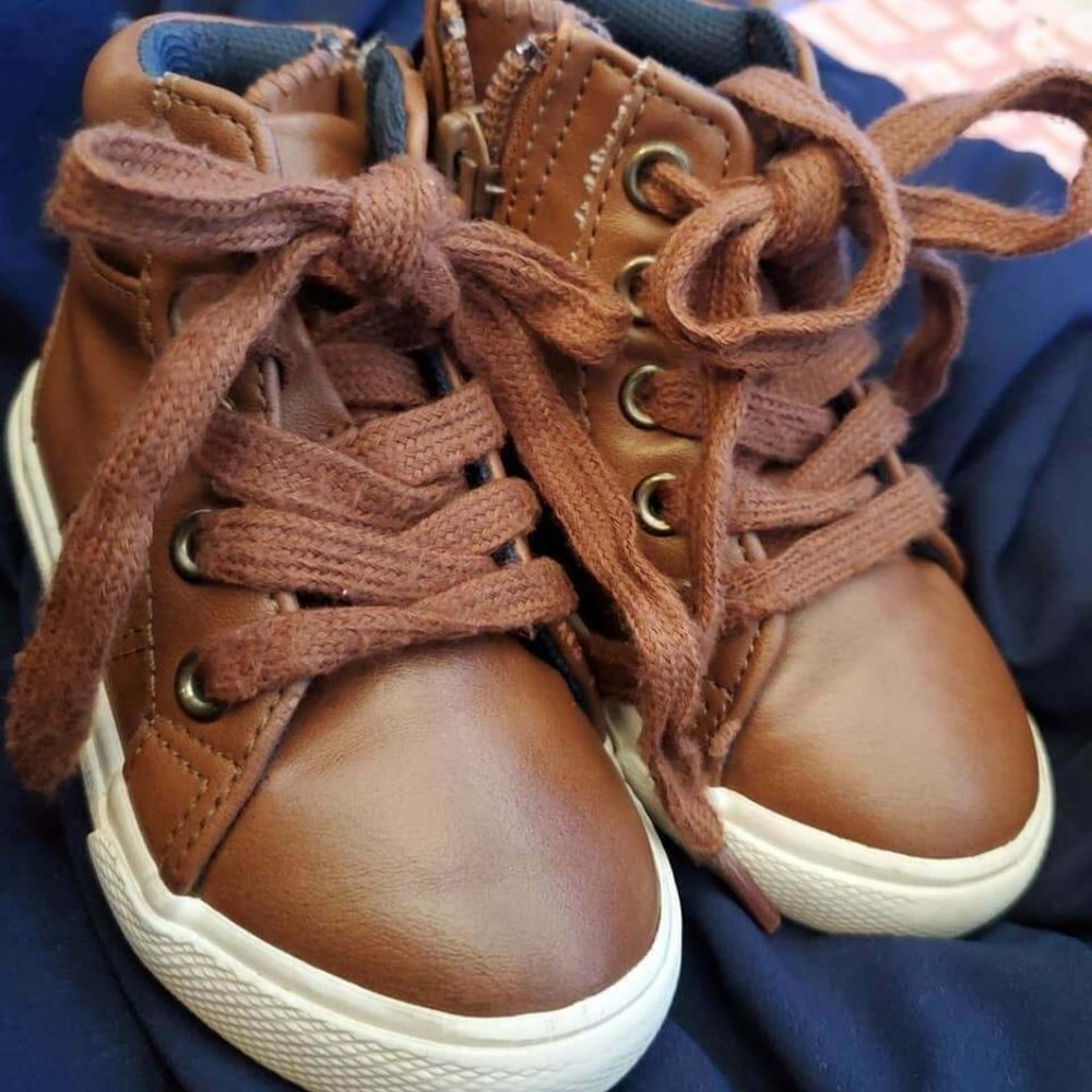 Cat and Jack Toddler Baby Boy Brown Boots Size 5 Excellent Condition